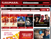 Tablet Screenshot of cinemark.com.ec
